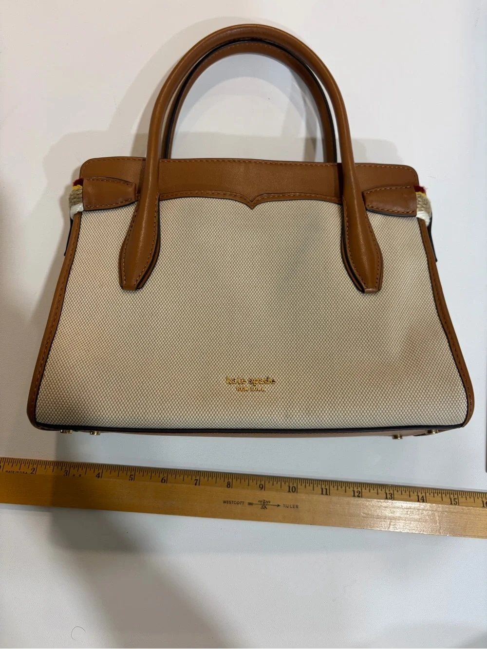 kate spade cream canvas